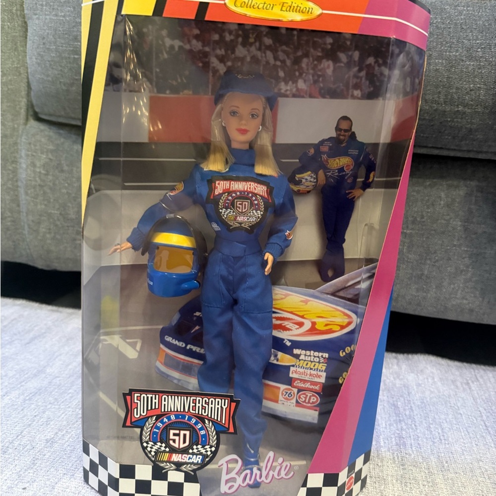 Barbie Collector's Edition in Blue Racing Suit